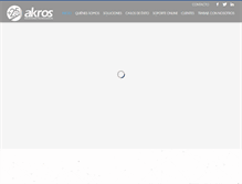 Tablet Screenshot of akroscorp.com